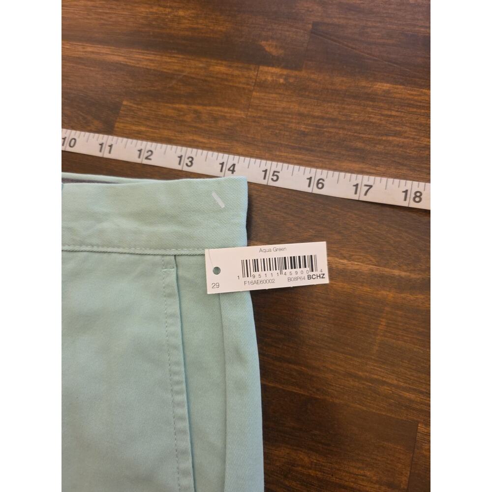 Amazon Essentials Mens Classic-Fit 9" Chino Shorts Size 29 Aqua Green - Picture 2 of 8